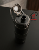 قمقمه ترموس استیل HS CUP مدل Freedom | ظرفیت 0.7 لیتر با درب اتوماتیک قفلدار
